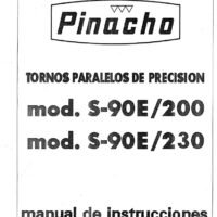 Tabla de roscas Pinacho S90E/200-230