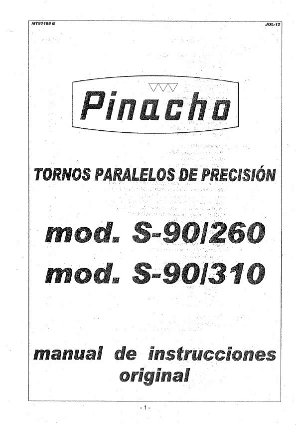 Pinacho S90 260-310- tablas-2 Tabla de roscas Pinacho S90/260-310