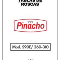 Pinacho S90E 260-310-tablas-1 Tabla de roscas Pinacho S90E/260-310