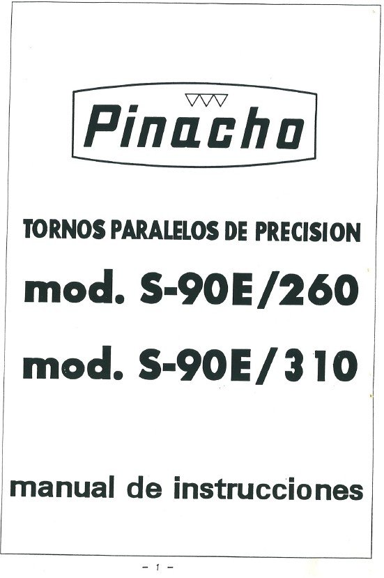 Pinacho S90E 260-310-tablas-2 Tabla de roscas Pinacho S90E/260-310
