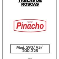 Pinacho S90VS 200-225-tablas-1 Tabla de roscas Pinacho S90/VS/200-225