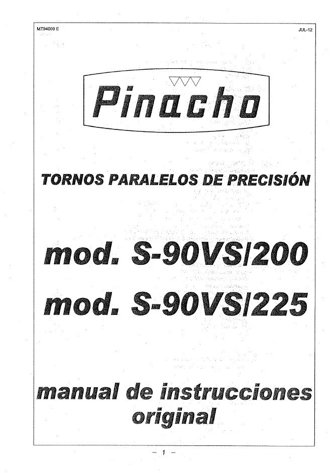 Pinacho S90VS 200-225-tablas-2 Tabla de roscas Pinacho S90/VS/200-225
