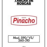 Pinacho S90VS- 260-310-tablas-1 Tabla de roscas Pinacho S90/VS/260-310