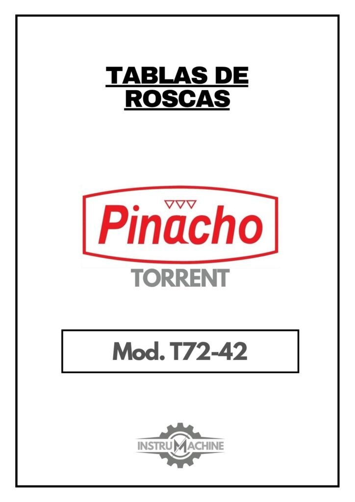 Portada Tabla de roscas Pinacho Torrent T72-42