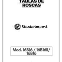 Tabla de roscas Stankoimport 16B16/16B16II