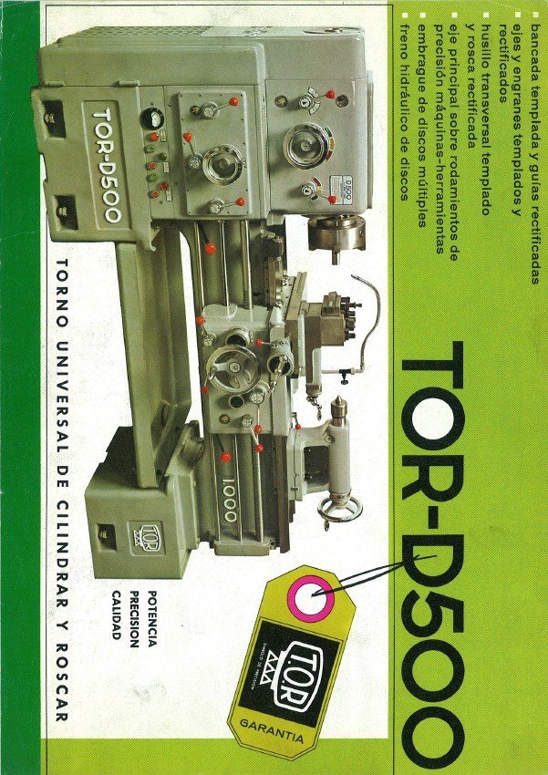 Tor D550-tabla-2 Tabla de roscas TOR D550