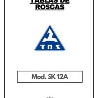 Tos SK12A- tabla-1 Tabla de roscas TOS SK 12 A