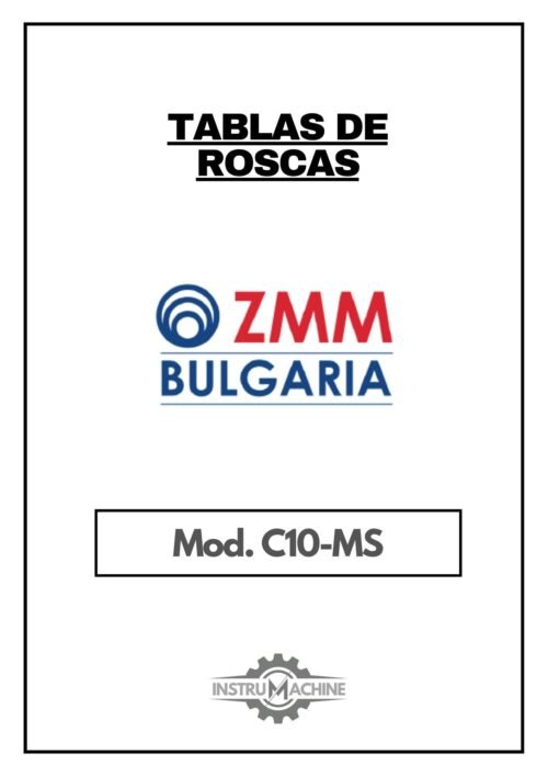 Tabla de roscas ZMM Bulgaria C10 MS