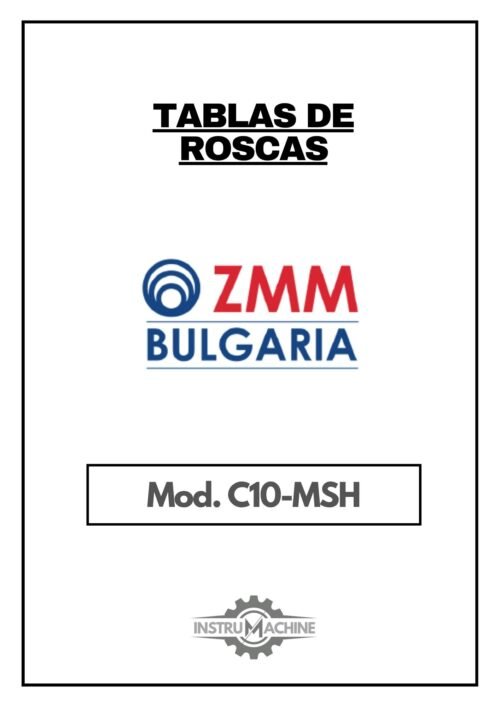 Tabla de roscas ZMM Bulgaria C10 MSH