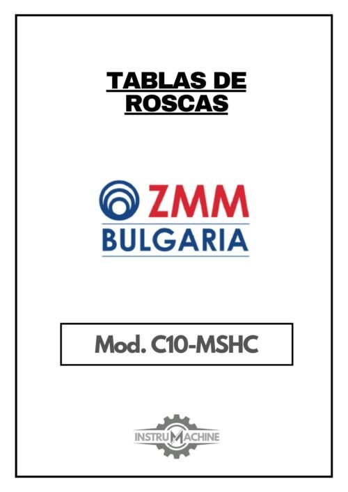 Tabla de roscas ZMM Bulgaria C10 MSHC