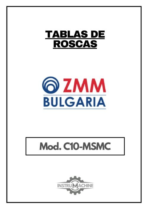 Tabla de roscas ZMM Bulgaria C10 MSMC