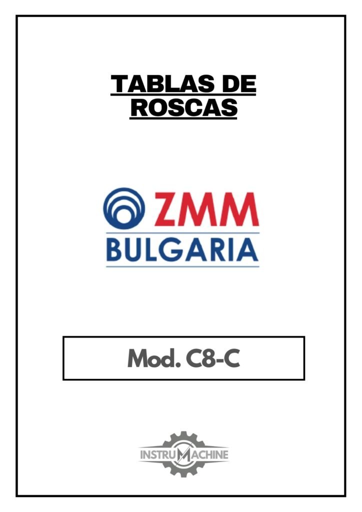Portada Tabla de roscas ZMM Bulgaria C8C