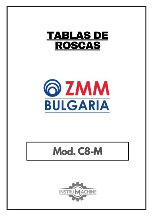 Tabla de roscas ZMM Bulgaria C8-M