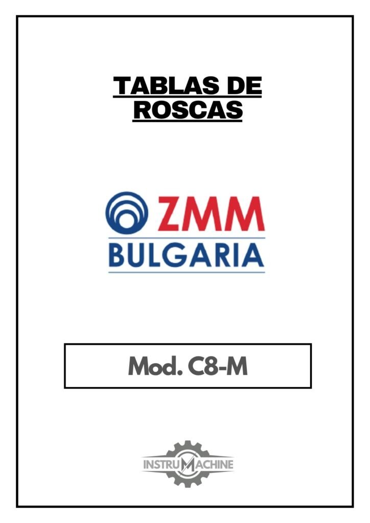 Portada Tabla de roscas ZMM Bulgaria C8-M