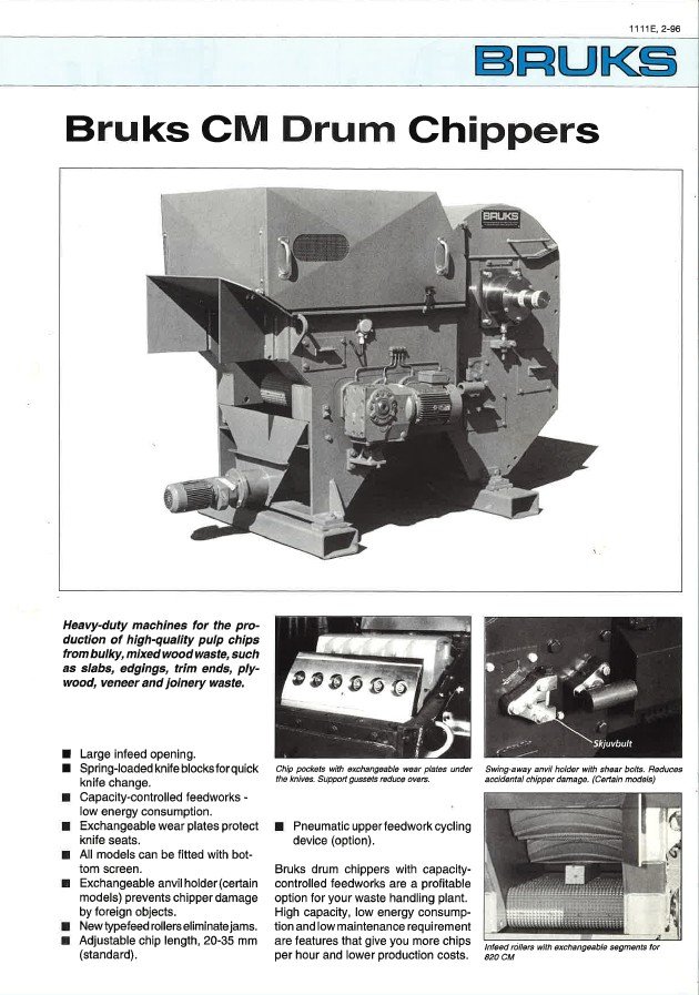 Manual de instrucciones Aserradero-Astilladora Bruks 602CM / 802CM / 1203CM / 1500CM