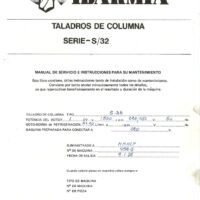 Ibarmia- mod. S-32-2 Manual de instrucciones Taladro Ibarmia S-32