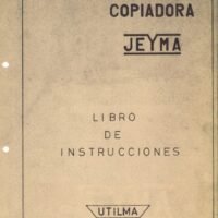 Manual de instrucciones Fresadora-Pantógrafo Jeyma FC 5TH