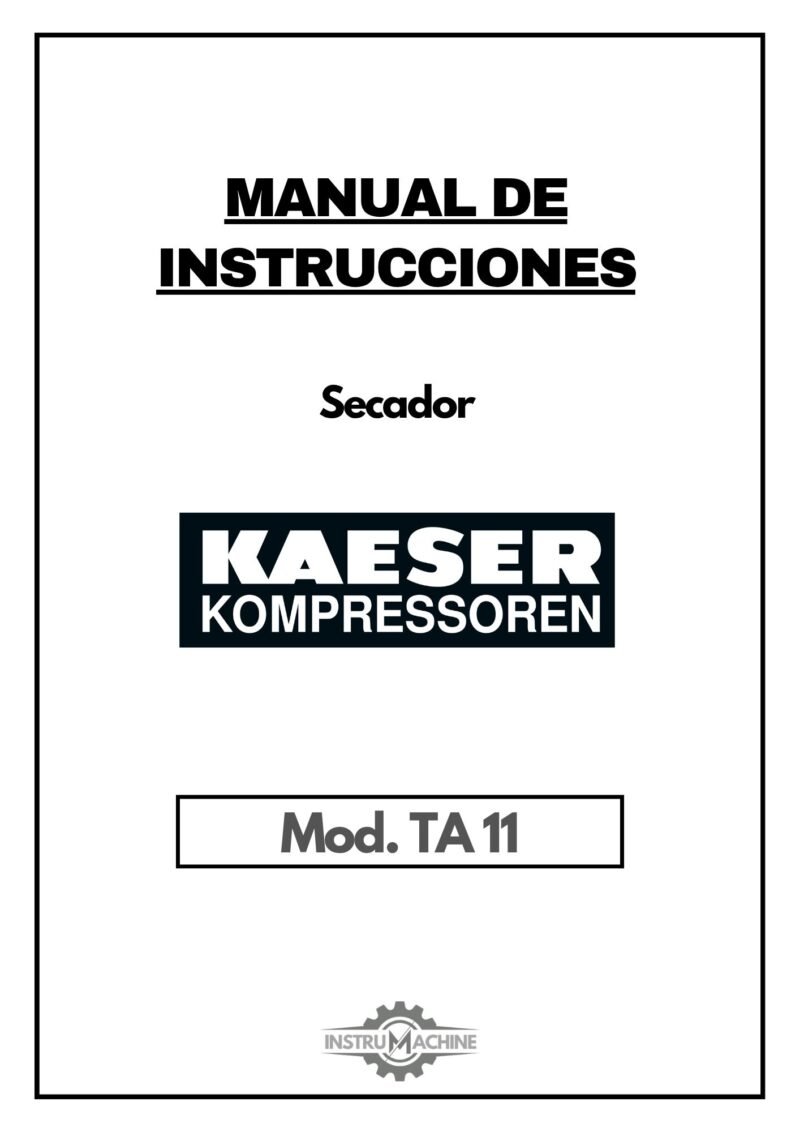 Manual de instrucciones Secador frigorífico Kaeser TA 11