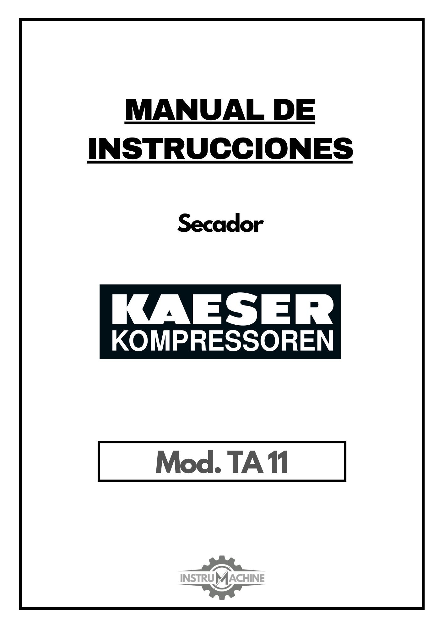 Manual Secador Kaeser TA11