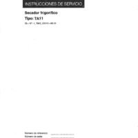 Manual de instrucciones Secador frigorífico Kaeser TA 11