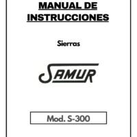 Manual de instrucciones Sierra Samur S-300