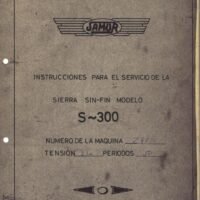 Manual de instrucciones Sierra Samur S-300