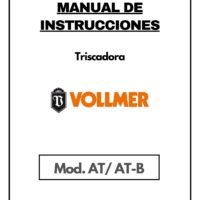 Manual de instrucciones Triscadora Automática Vollmer AT / AT-B