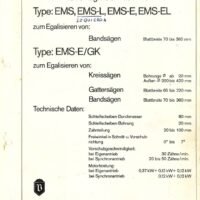 Manual de instrucciones Afiladora Vollmer EMS / EMS-L / EMS-E / EMS-EL