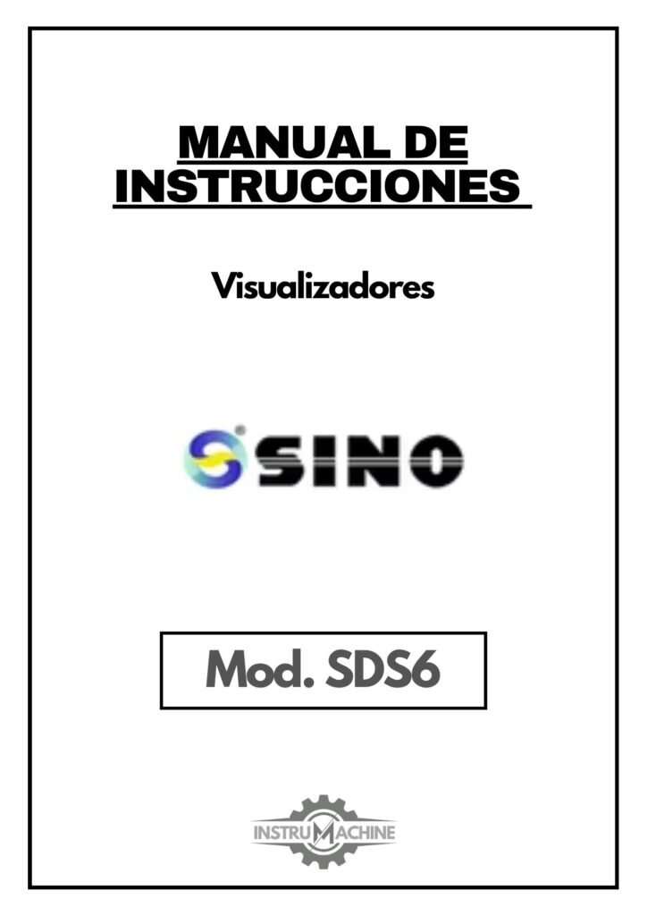 Portada Manual de instrucciones Visualizador SINO SDS6